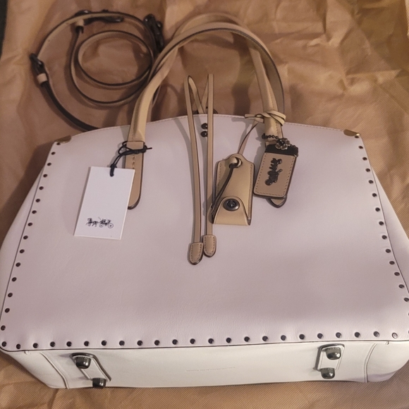 Coach Cooper Carryall In Colorblock With Rivets - Picture 8 of 16